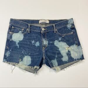 Abercrombie & Fitch Bleached Cut Off Shorts